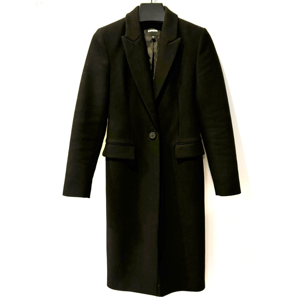 Express Black Formal Winter Coat